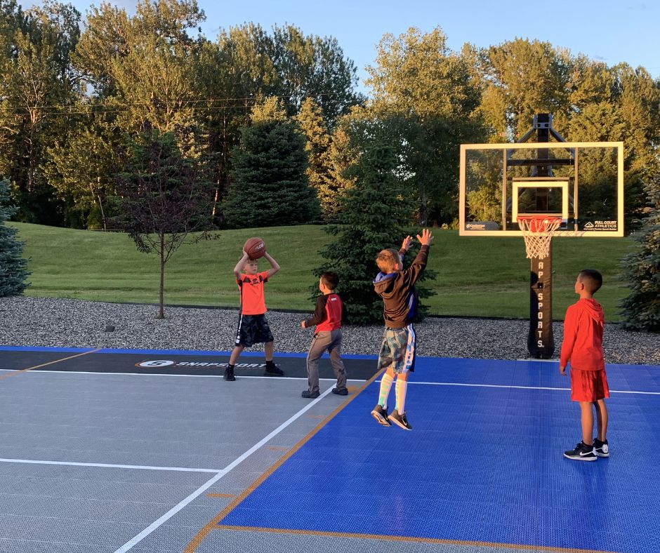 Kids Playing on SnapSports Court
